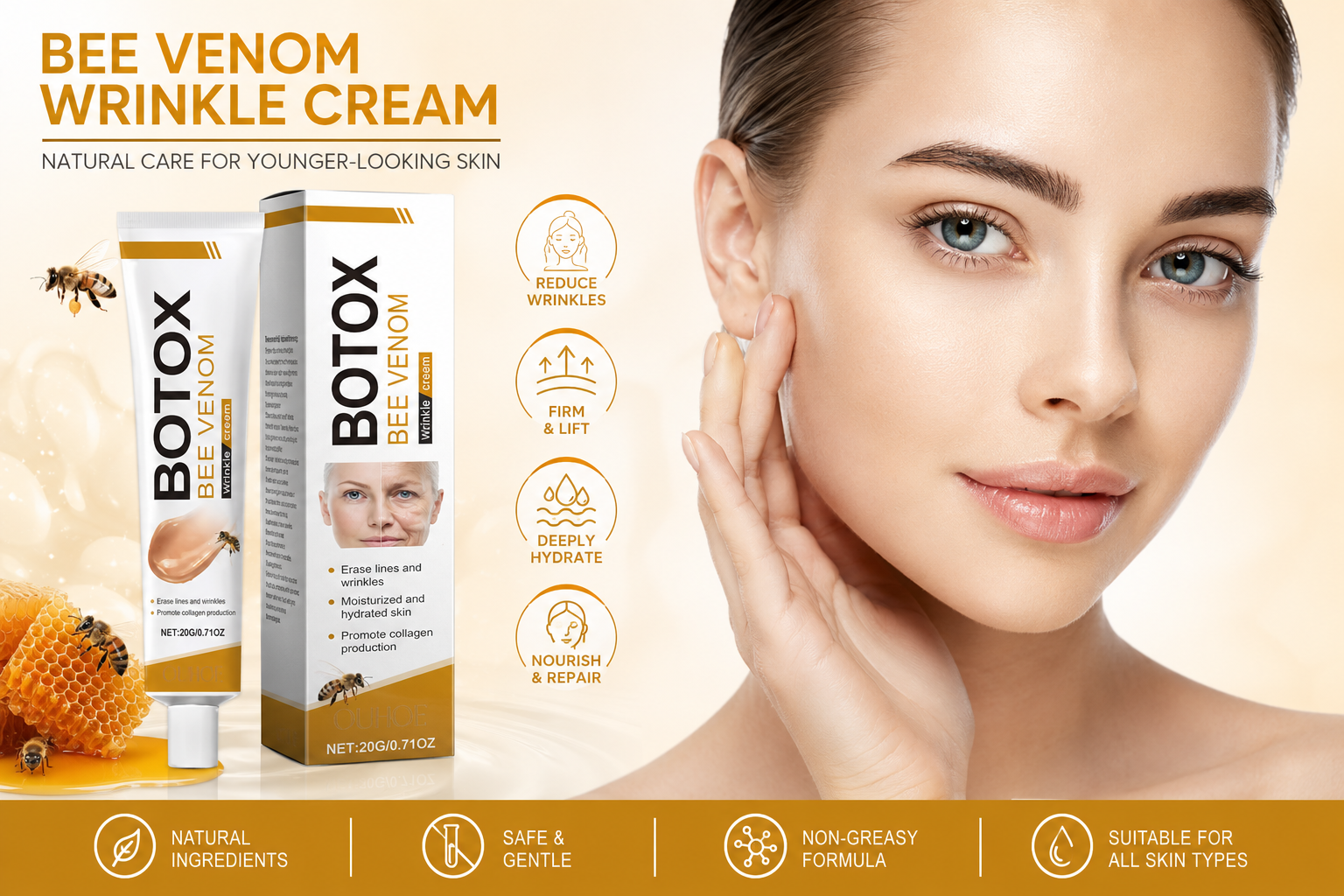 OUHOE - Bee Venom Botox Wrinkle Cream